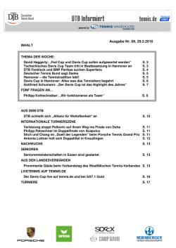 DTB informiert Nr. 9 - Hamburger Tennis