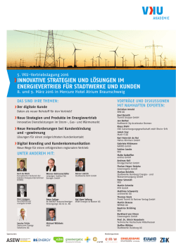innovative strategien und l&ouml;sungen im energievertrieb f&uuml;r