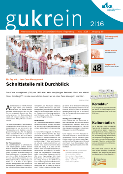 Ausgabe 02 | März 2016 - Universitätsklinikum Regensburg