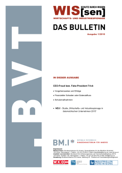 WIS-Bulletin des BM.I. - Bundesministerium für Inneres