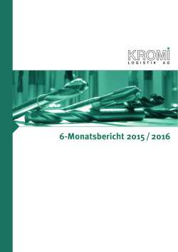 6-Monatsbericht 2015 / 2016