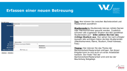 Erfassen einer neuen Betreuung