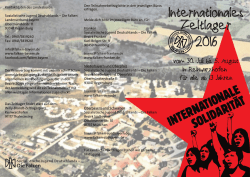 Internationales Zeltlager 2016 - Die Falken