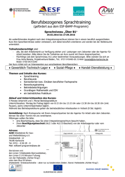 Berufsbezogenes Sprachtraining