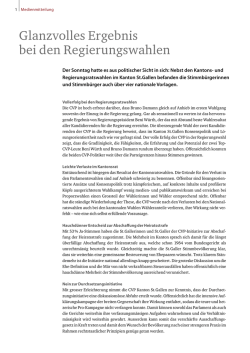 Glanzvolles Ergebnis bei den Regierungswahlen