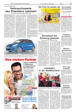 In stiller Trauer - Wittgensteiner Wochenpost