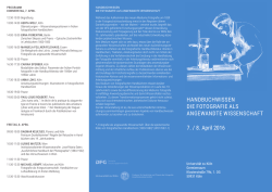 HANDBUCHWISSEN DIE FOTOGRAFIE ALS ANGEWANDTE