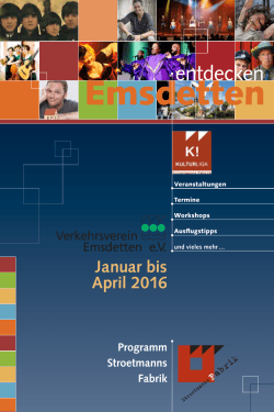 Januar bis April 2016 - Verkehrsverein Emsdetten