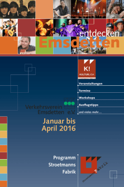 Januar bis April 2016 - Verkehrsverein Emsdetten