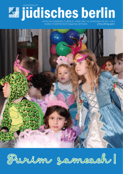 Purim sameach - Jüdische Gemeinde zu Berlin