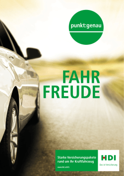 Kfz Kasko Folder - HDI Versicherung AG