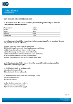 Ein Besuch im Geisterschloss &ndash; Aufgaben