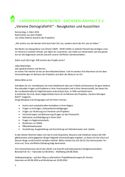 Projekt… - Landesheimatbund Sachsen
