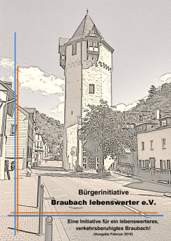Broschüre - Braubach lebenswerter eV