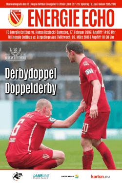 Echo hier downloaden - FC Energie Cottbus