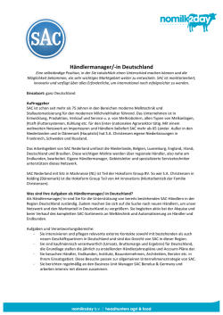 H&auml;ndlermanager/-‐in Deutschland - SAC