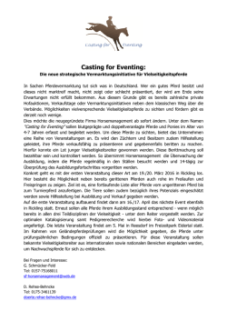 Informationsschreiben der Firma Horsemanagement