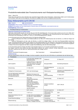 Produktinformationsblatt