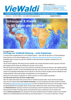 Schauspiel 8.Klasse - Freie Waldorfschule Filstal