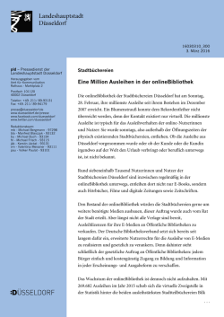 Eine Million Ausleihen in der onlineBibliothek