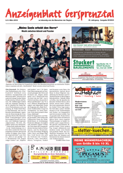 Meine Seele erhebt den Herrn - Anzeigenblatt Gersprenztal