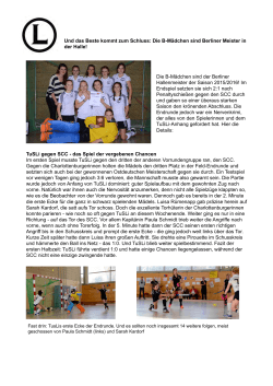 Bericht: Meisterschafts-Endrunde B-Mädchen Halle 2016