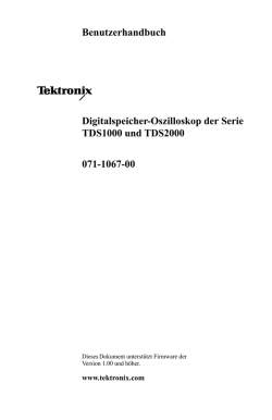 Digitalspeicher-Oszilloskop der Serie TDS1000