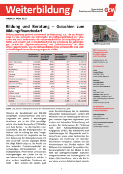 Infoblatt Weiterbildung M&auml;rz 2016