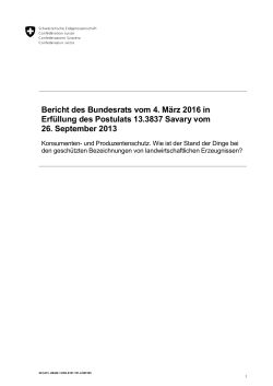 Bericht - Der Bundesrat admin.ch