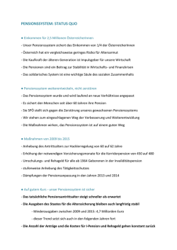 Pensionsgipfel - FSG GPA-djp