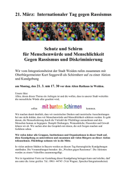 Internationaler Tag gegen Rassismus