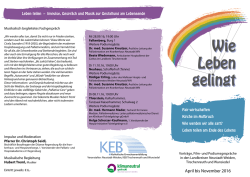 in unserem Flyer informieren - KEB