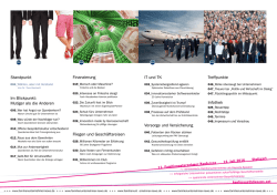 Inhaltsverzeichnis Magazin DIE NEWS