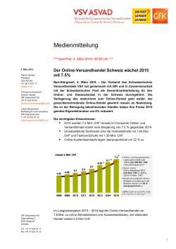 Medienmitteilung Deutsch