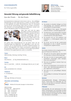 Gruppencoaching f&uuml;r F&uuml;hrungskr&auml;fte - IGLU-BGM