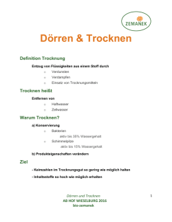 D&ouml;rren & Trocknen - Messe Wieselburg
