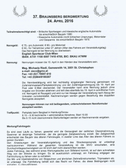 37. Braunsberg Bergwertung am 24.4.2016 - RARA