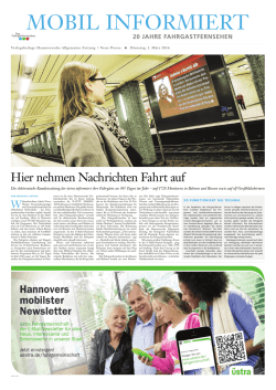 MOBIL INFORMIERt - Das Fahrgastfernsehen