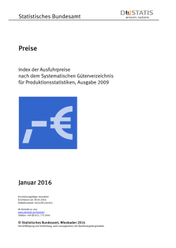 Index der Ausfuhrpreise - Statistisches Bundesamt