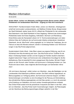 Pressemitteilung - Städteverband Schleswig