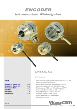 Inkremental Encoder A36, A58 - WayCon Positionsmesstechnik GmbH