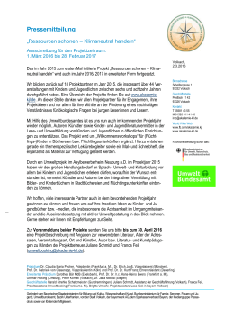 Pressemitteilung - Deutsche Akademie für Kinder