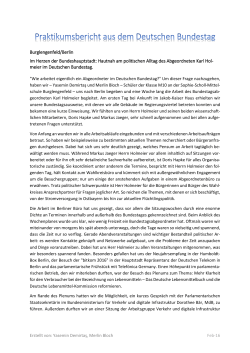 Hautnah am politischen Alltag des Abgeordneten Karl Hol