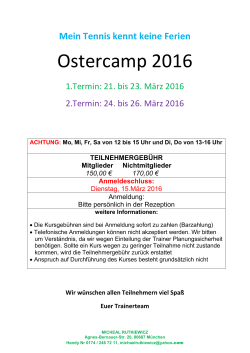 Ostercamp 2016