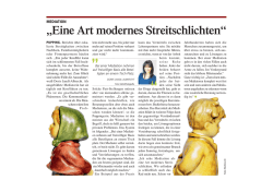 Eine Art modernes Streitschlichten - Doris Jandl