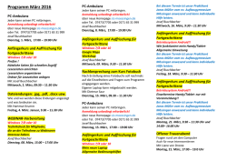 Programm März 2016 - Senioren-Internet