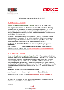 AGA-Veranstaltungen März-April 2016