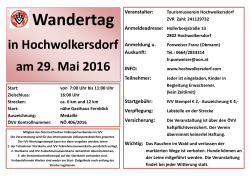 Wandertag - Tourismusverein Hochwolkersdorf