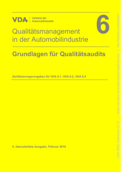 VDA Gelbband 6.0 - VDA-QMC