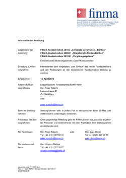 Informationen zur Anh&ouml;rung